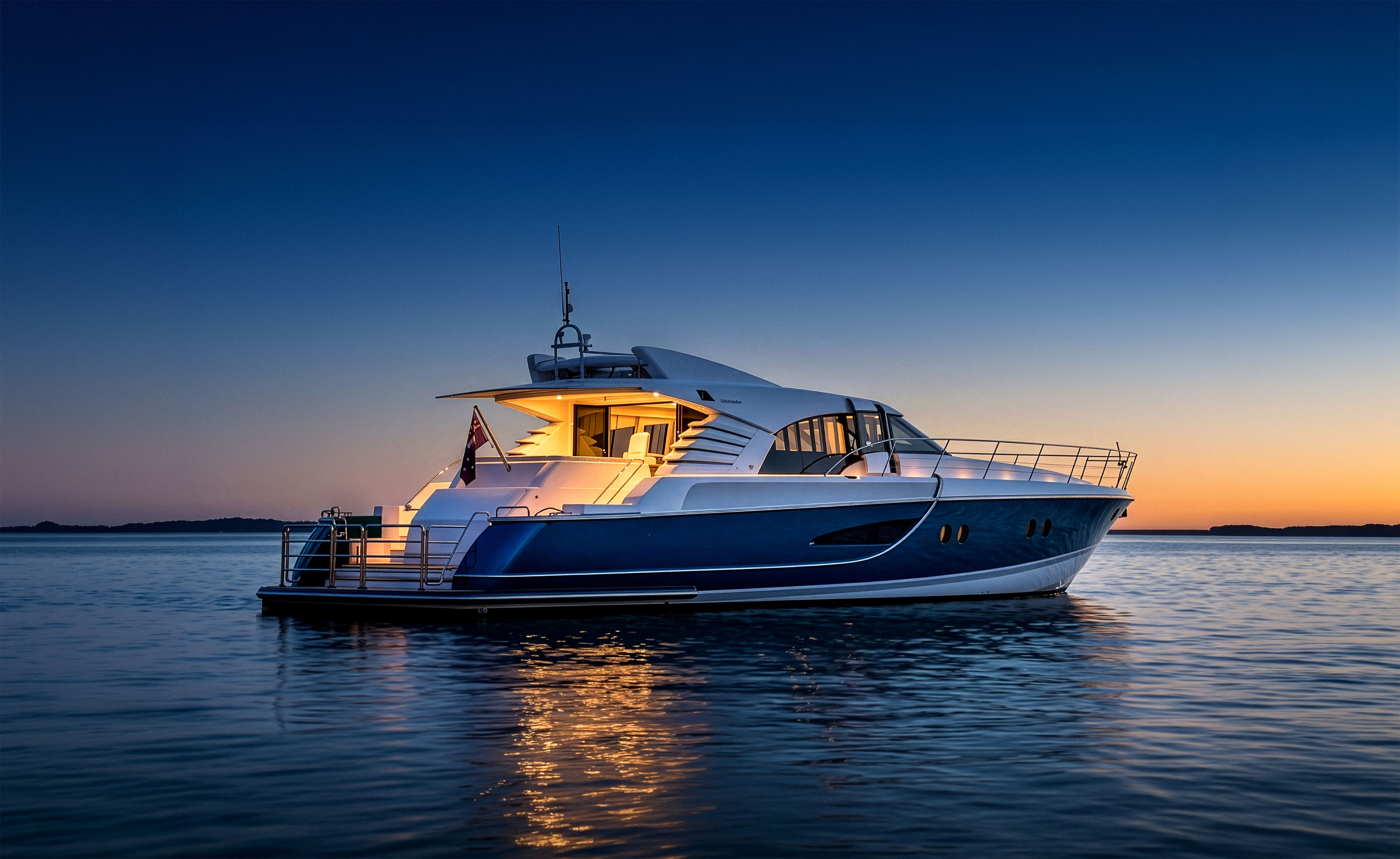 YOT Blue on the water